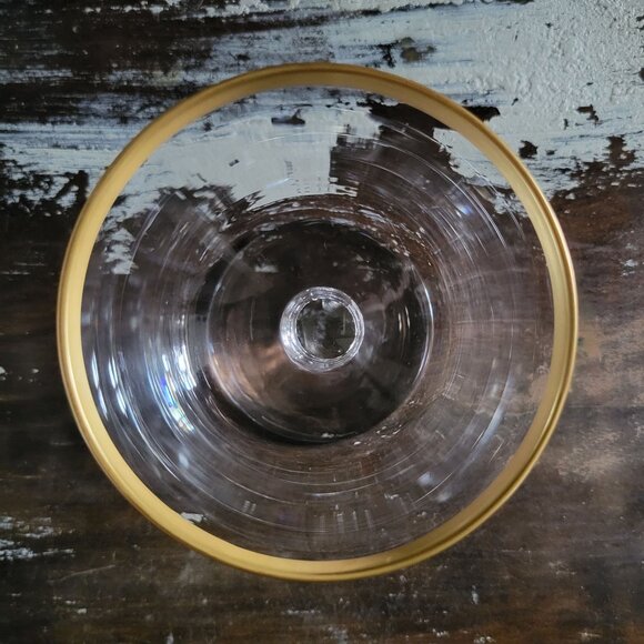 Set of 5 Lenox Crystal Eternal (Gold Trim, Barclay) Sherbet Champagne Glasses - Picture 3 of 3